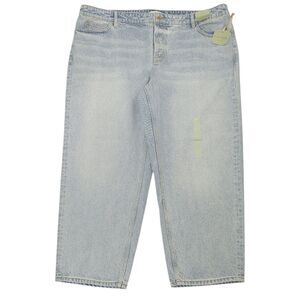 (Stains)  Ryegrass Straight Leg Button Fly Denim Jeans Womens 18W Plus Size $70